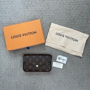 Authentic Louis Vuitton felicie strap and go